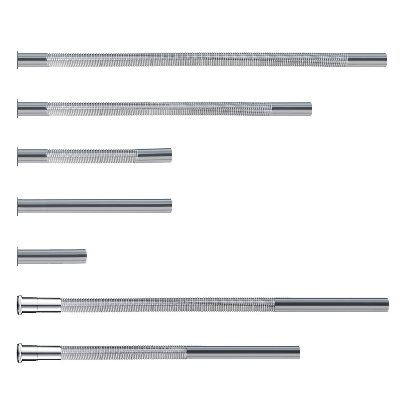 波纹管墙排隔气入墙管304不锈钢配件面盆下水器排水管防臭设计白底实物图