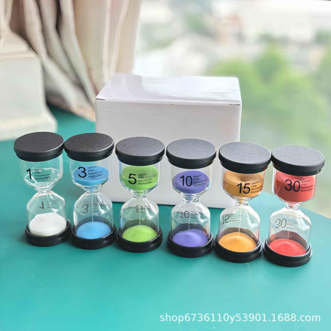 Children's toothbrushing hourglass timer, 135 minutes, 1.5 hours, 1 hour, flowing sand bottle, leaky sand hopper, anti-drop creative Specification image