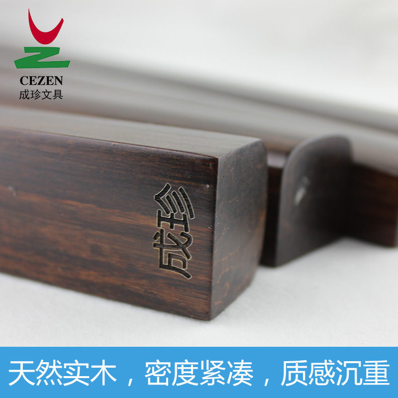 Dark brown wooden pen holders, student desks, paperweights, creative office supplies, stationery storage decorations Specification image