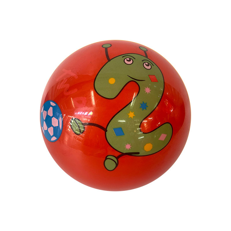 The new digital pattern PVC cartoon labeled ball children's inflatable ball toys come in a variety of styles and are available from street stalls Application Scenario