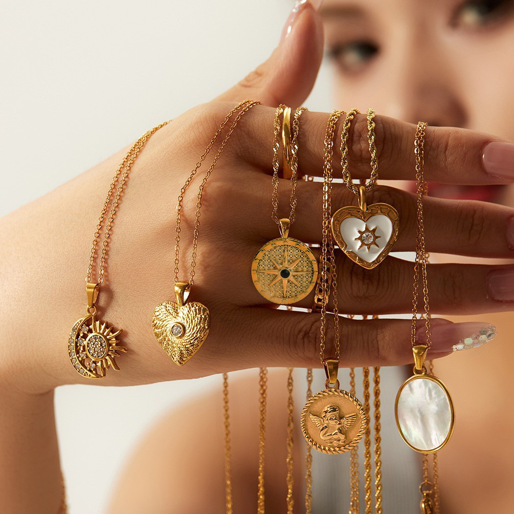 跨境钛钢毛衣链项链轻奢小众首饰女高级感不锈钢欧美秋冬饰品