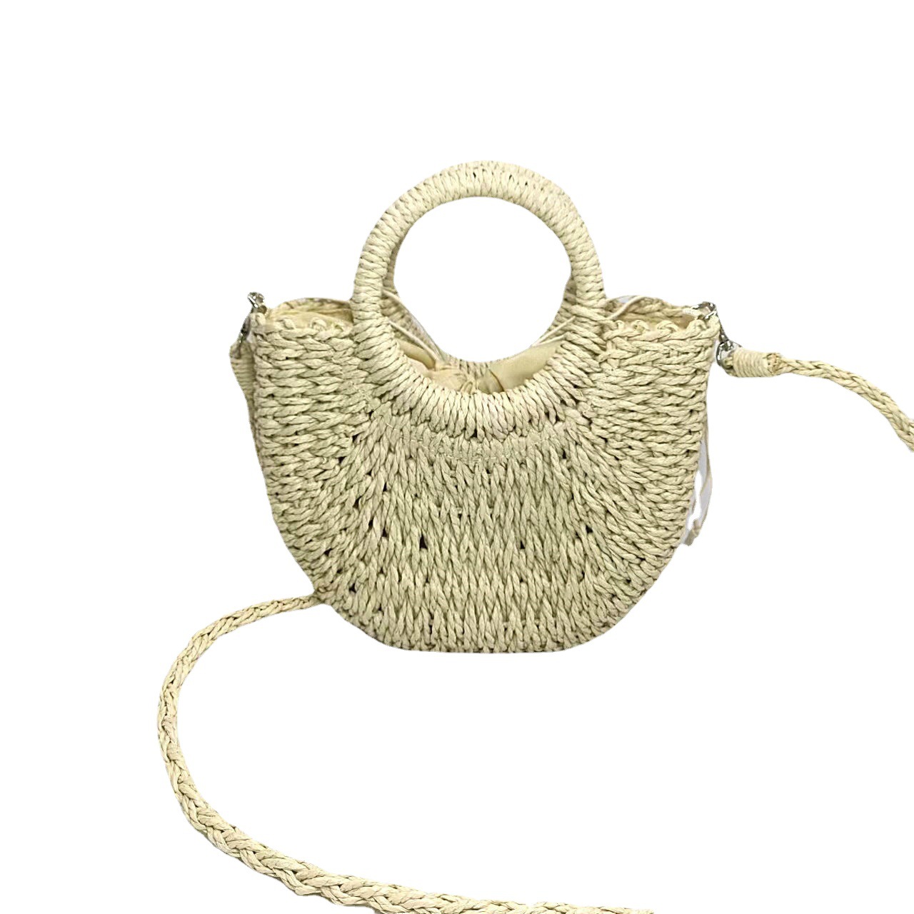 Bolsas de paja transfronteriza bolsas de paja fresca de verano bolsas de paja tejidas bolsos de mujer bolsos de mujer bolsas de paja tejidas bolsas de paja tejidas Item Picture