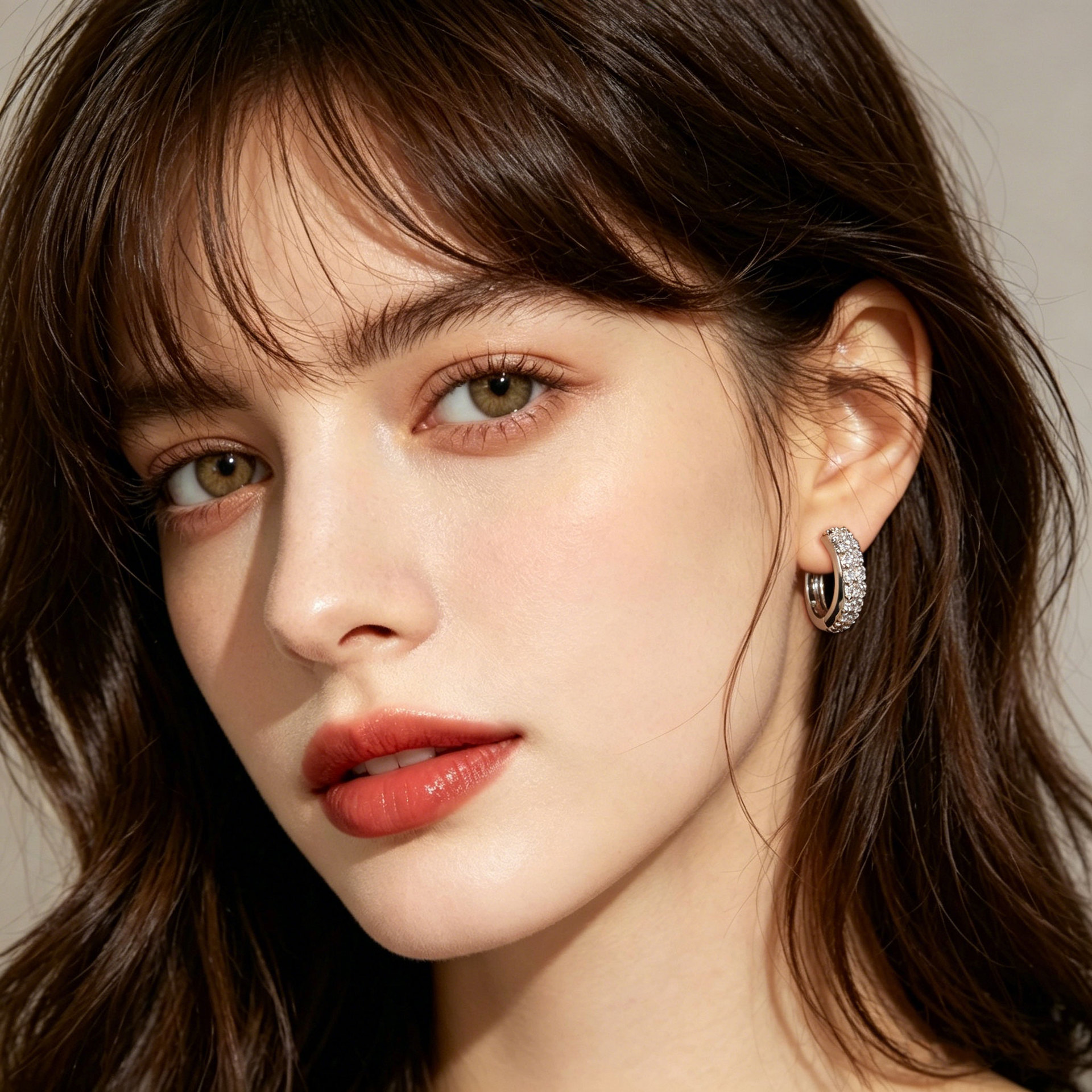 Lujo ligero sensación de alto nivel pendientes de circonio completo aleación de cobre micro zirconia incrustado cuántas opciones commuter universal earpieces moda earpieces details Picture