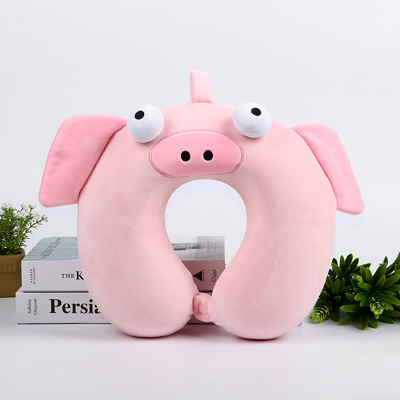 U-shaped pillow, memory foam, cross-border wholesale, cartoon office neck pillow, airplane travel pillow, cute cervical design details Picture