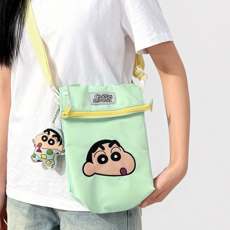 New wax pen Shin-chan girl Japanese-style single-shoulder bag, phone bag, casual mini crossbody small bag Specification image