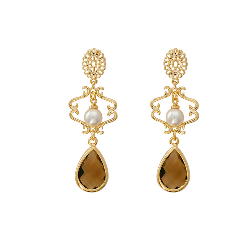 Hyacinth vintage harborwind vintag pendientes de alta calidad chic personalidad temperamento melard orejeras 2025 tik bang Item Picture
