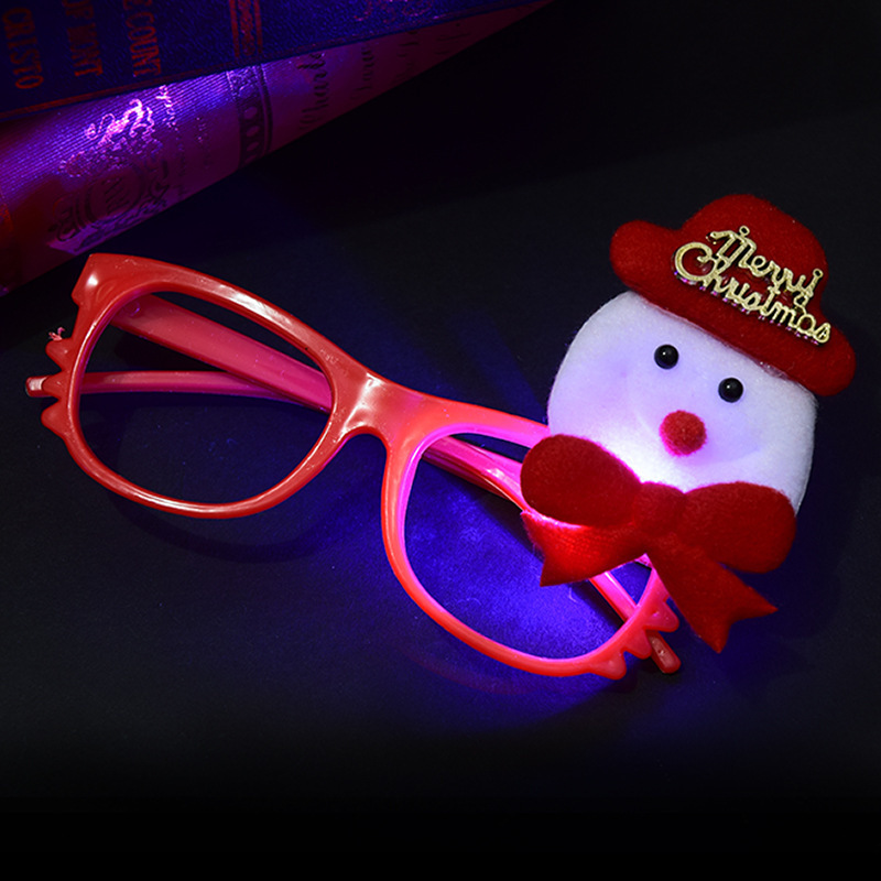 2018 New Christmas Gift: Children's glowing adult decorative glasses frame Creative small gifts Application Scenario