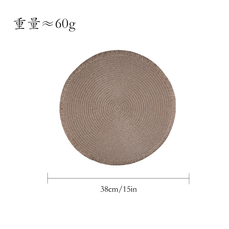 餐巾环/防烫餐垫/浴室防滑垫/亚麻餐垫/隔热垫创意白底实物图