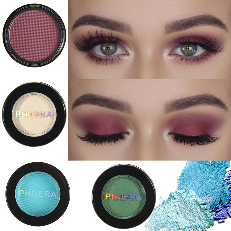 PHOERA monochrome eyeshadow matte Eyeshadow 12 colors details Picture