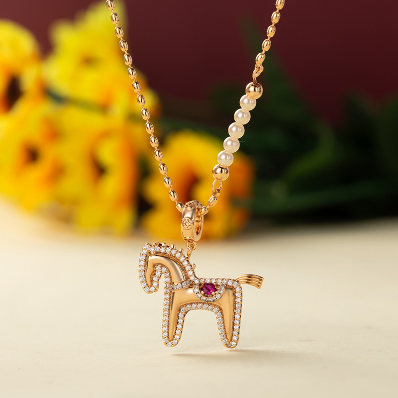 项链/天然石项链/银饰/珍珠项链/蝴蝶项链产品图