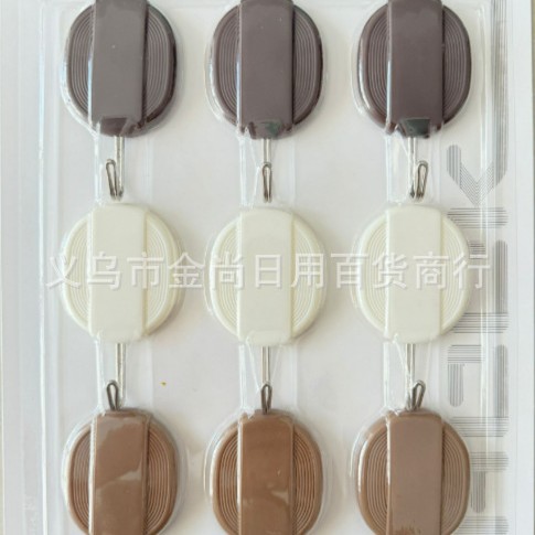 Modern and simple round, oval, heart-shaped, square coat hooks, hat hooks, bathroom traceless hooks, wall hooks details Picture