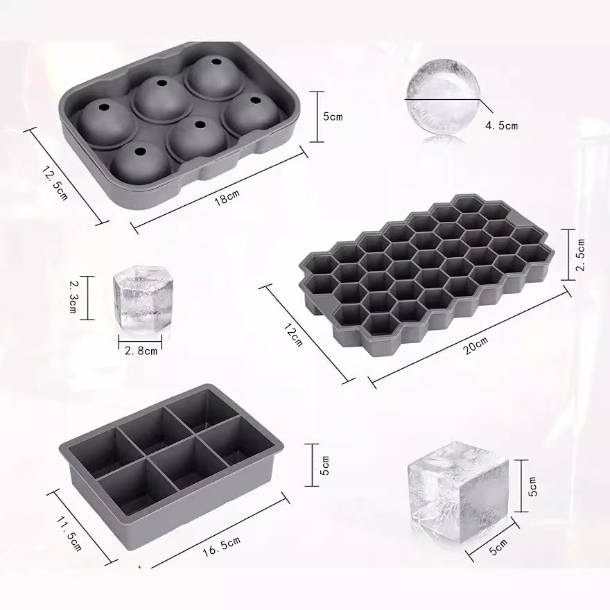 制冰器硅胶/史丹利/硅胶跨境/冰块模具/雪糕模具产品图