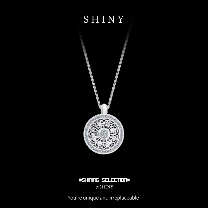 银饰/项链/金色链子/珍珠/梵克雅宝单花项链产品图