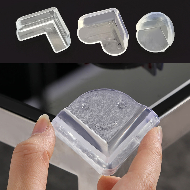 Baby safety table corner coffee table edge protective cover, spherical transparent protective corner, soft rubber corner guard, corner guard, anti-collision corner