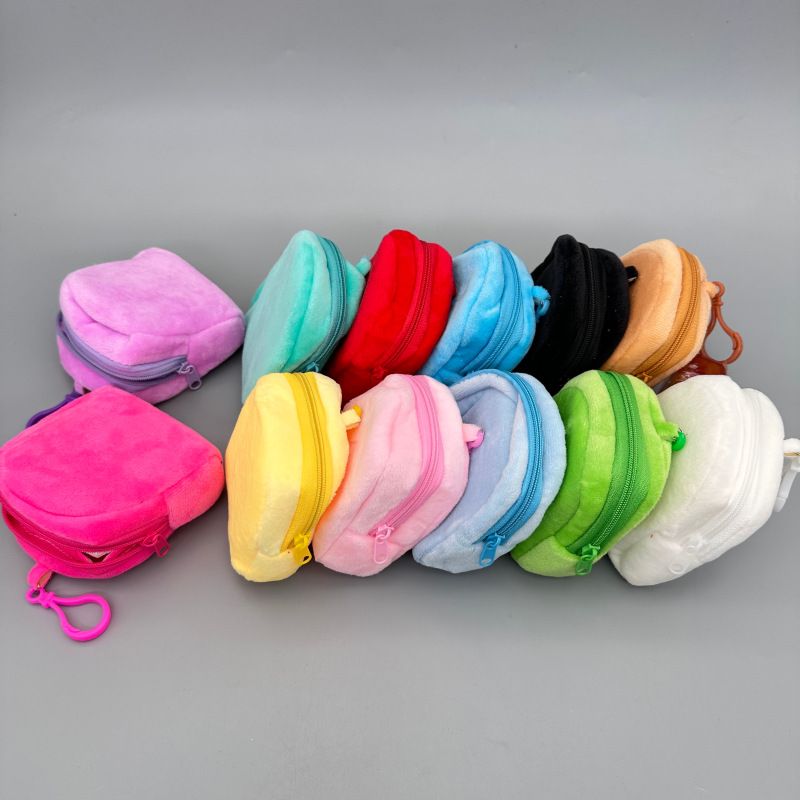 儿童/零钱包/熊猫元素零钱包/硅胶包/毛绒玩具产品图