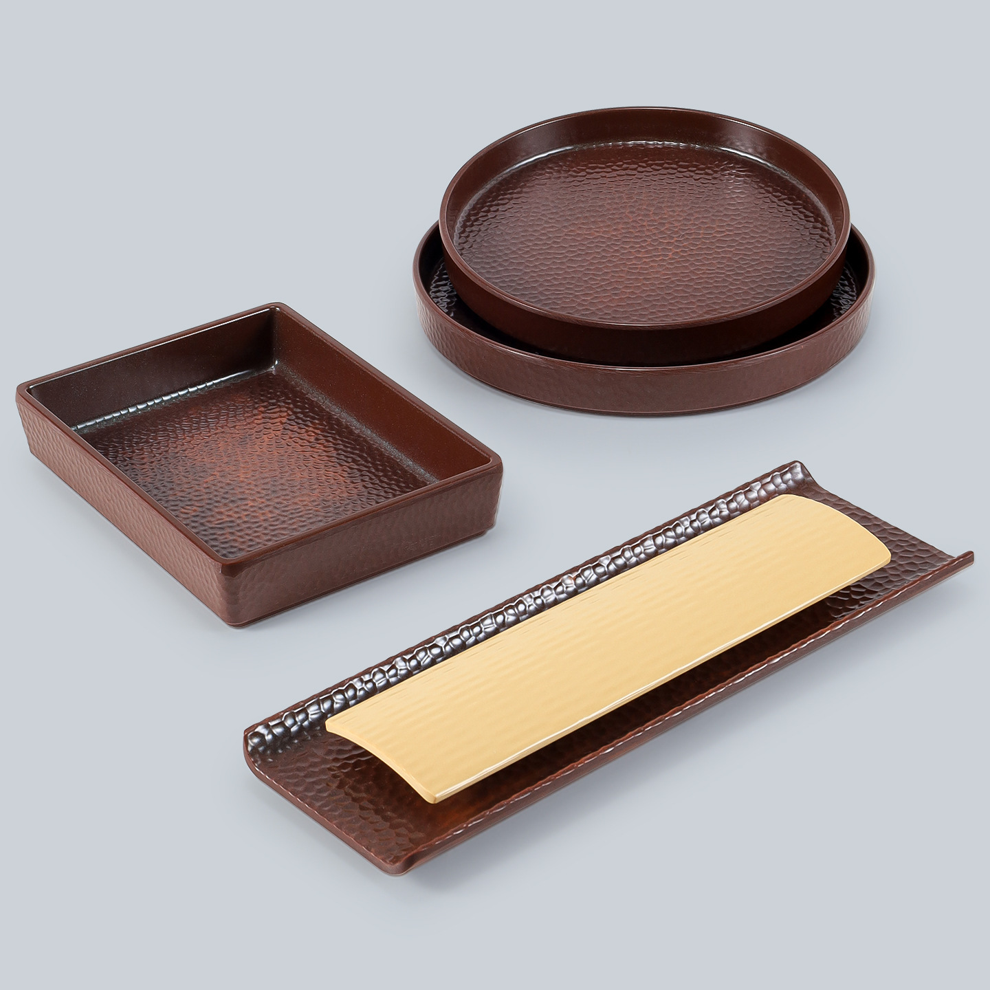 密胺长方形盘子日式创意寿司点心盘火锅店菜盘塑料烤肉盘平盘商用细节图