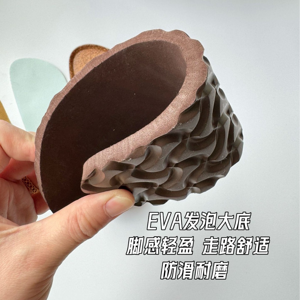 Eight pairs of multi-color suede Burken shoes with metal buckles, size 38, white background Application Scenario