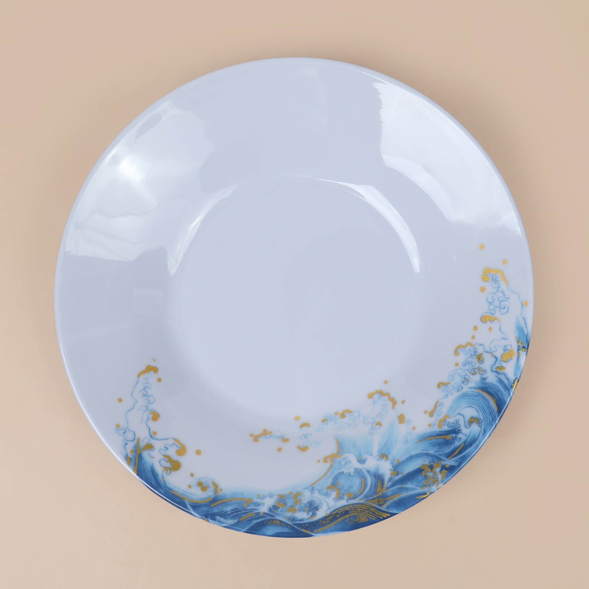 Wholesale and custom-made melamine rice bowls for restaurants, restaurants, hot pot seasoning bowls and imitation porcelain plastic soup bowls Specification drawing