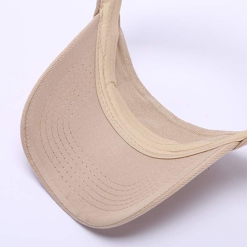 2022 New outdoor outing solid color versatile breathable top cap Simple and casual no-top cotton and linen sun hat Application Scenario