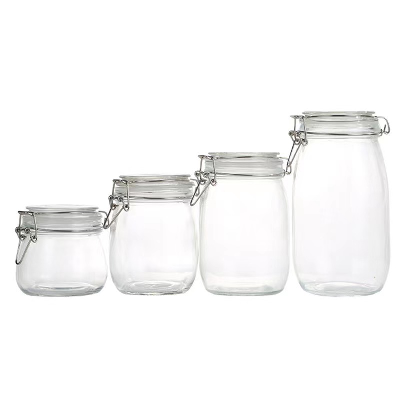 علبة العلب الزجاجية المختومة الزجاجية العلب المخزونة للشاي في وعاء الكيمتشي قارورة من العسل Item Picture