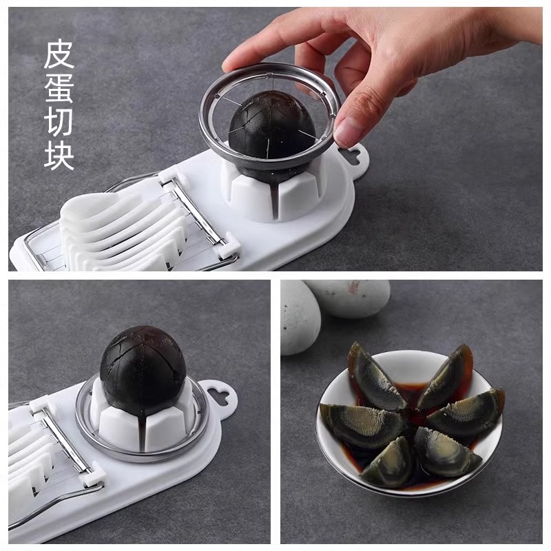 Multi-functional egg slicer, 304 stainless steel, manual preserved egg slicer, egg slicer, all-in-one preserved egg divider Specification image