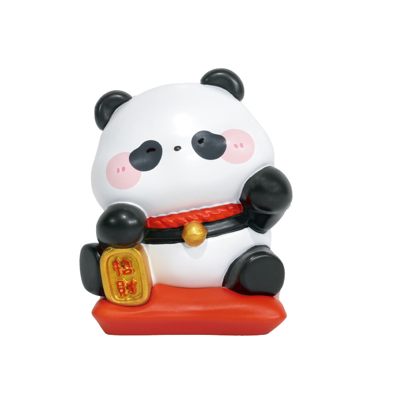 Wish to give your girlfriend a creative birthday gift with a red panda blind box, trendy tabletop, cute ornaments, and workstation decorations Item Picture