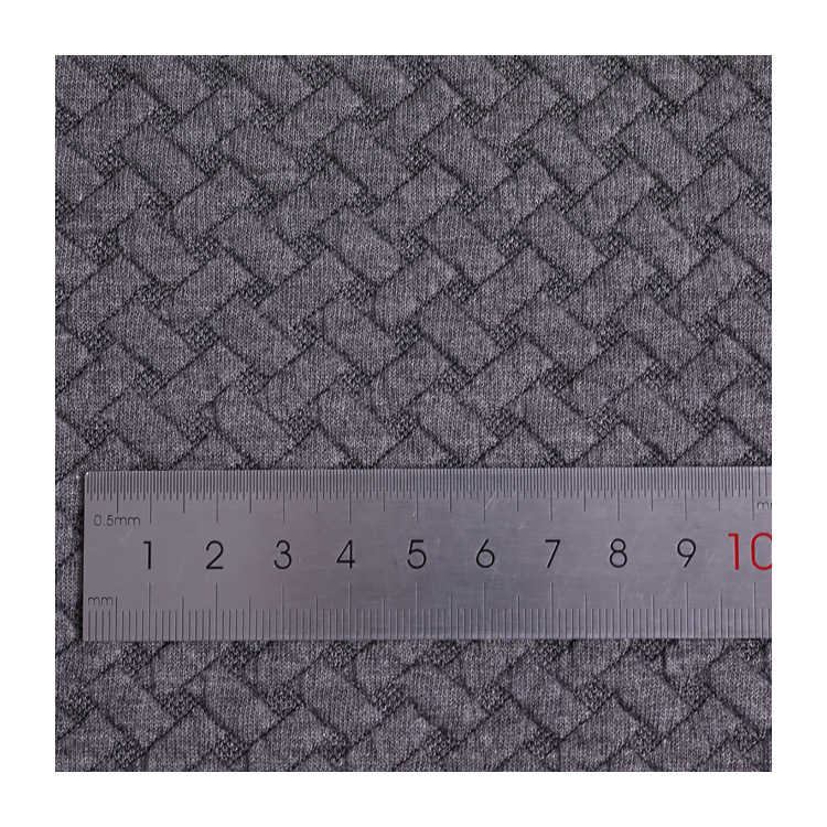 In stock: diamond-shaped checkered jacquard fabric for children's clothing, home wear, pillowcase fabric, knitted jacquard air layer Application Scenario