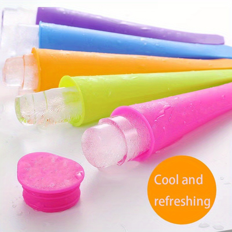 Accesorios para bebés y niños palitos de puré de frutas molde de silicona para paletas de hielo DIY molde para hornear simple creativo molde para paletas de hielo Specification image