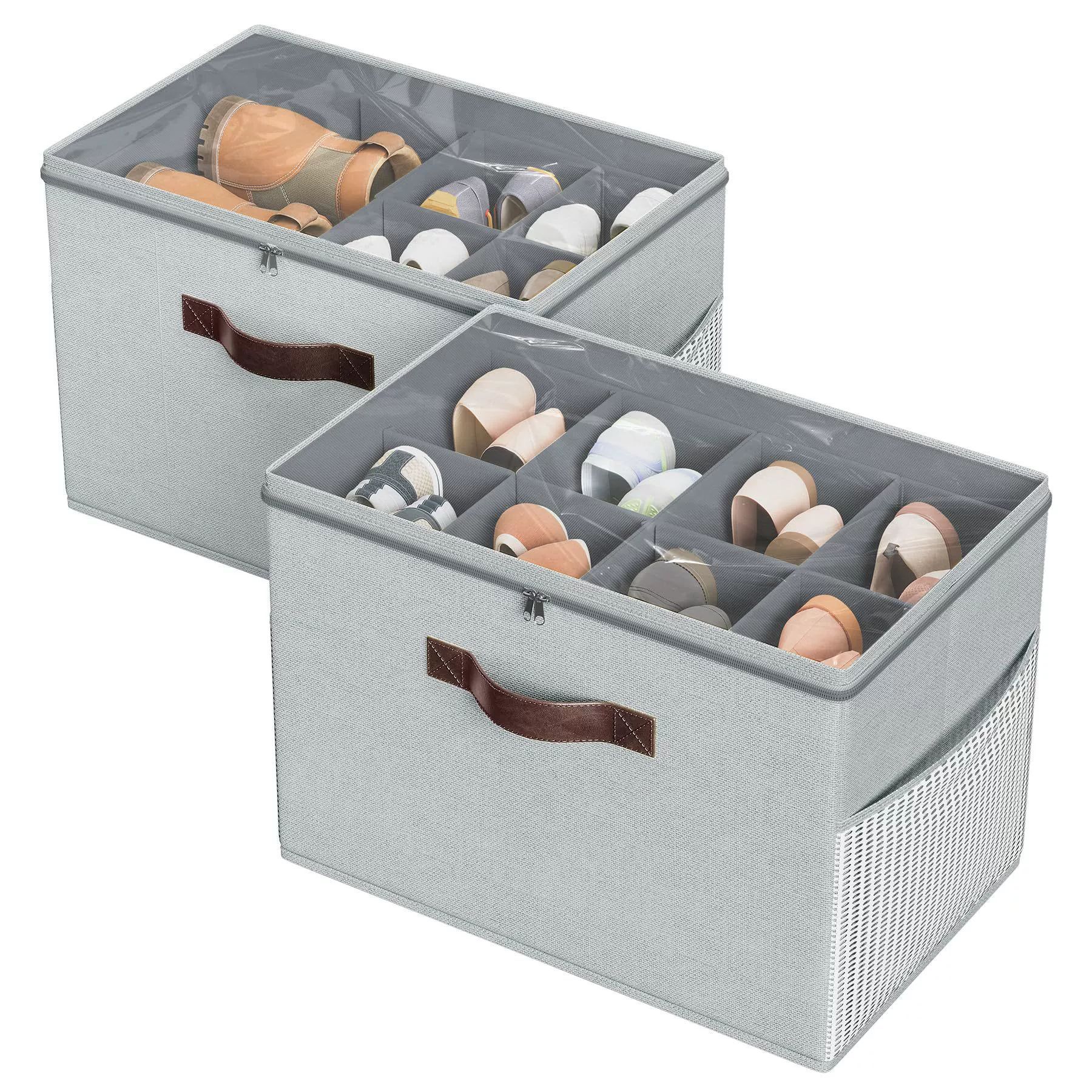 Foldable Shoe Storage Box, Available In Multiple Sizes And Customizable Item Picture