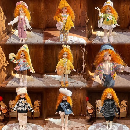 Only baby clothes /bjd six-point coat, jacket, dress set, 30cm chubby baby clothes, Ghost Mom's outfit change details Picture