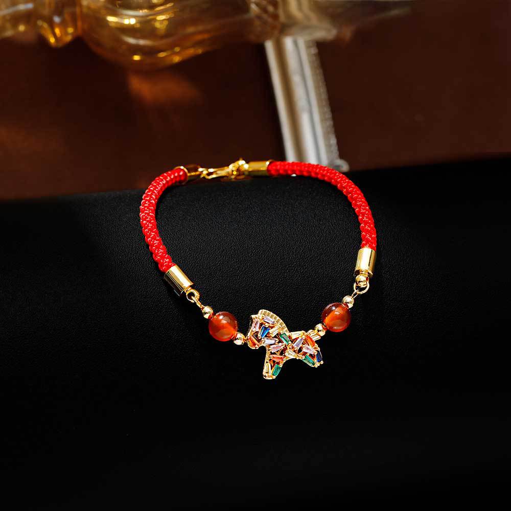 手链/水晶手链/手串/沙金/手绳红绳产品图