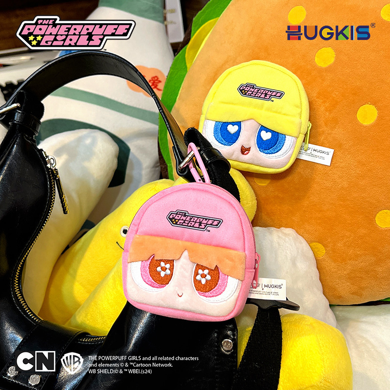 飞天小女警周边毛绒耳机包挂件可爱卡通收纳小包公仔玩偶零钱包产品图