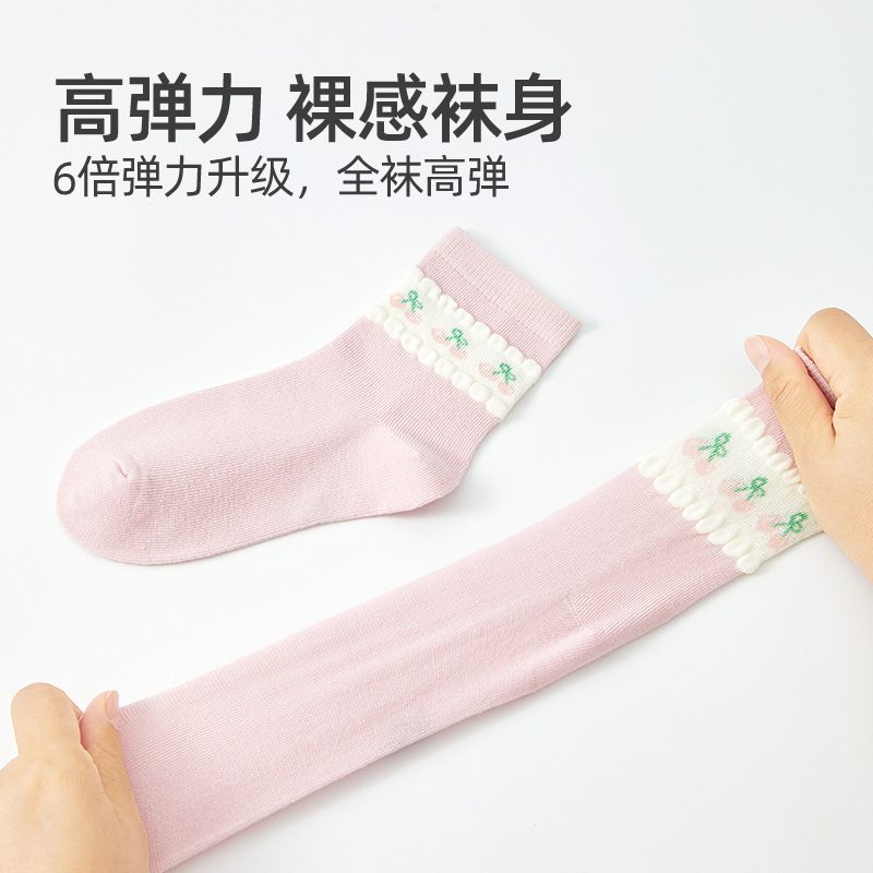 Six-fingered Mouse wholesale of thin cotton socks for girls, spring and autumn children, baby girls, older children, girls and sports kids Specification image