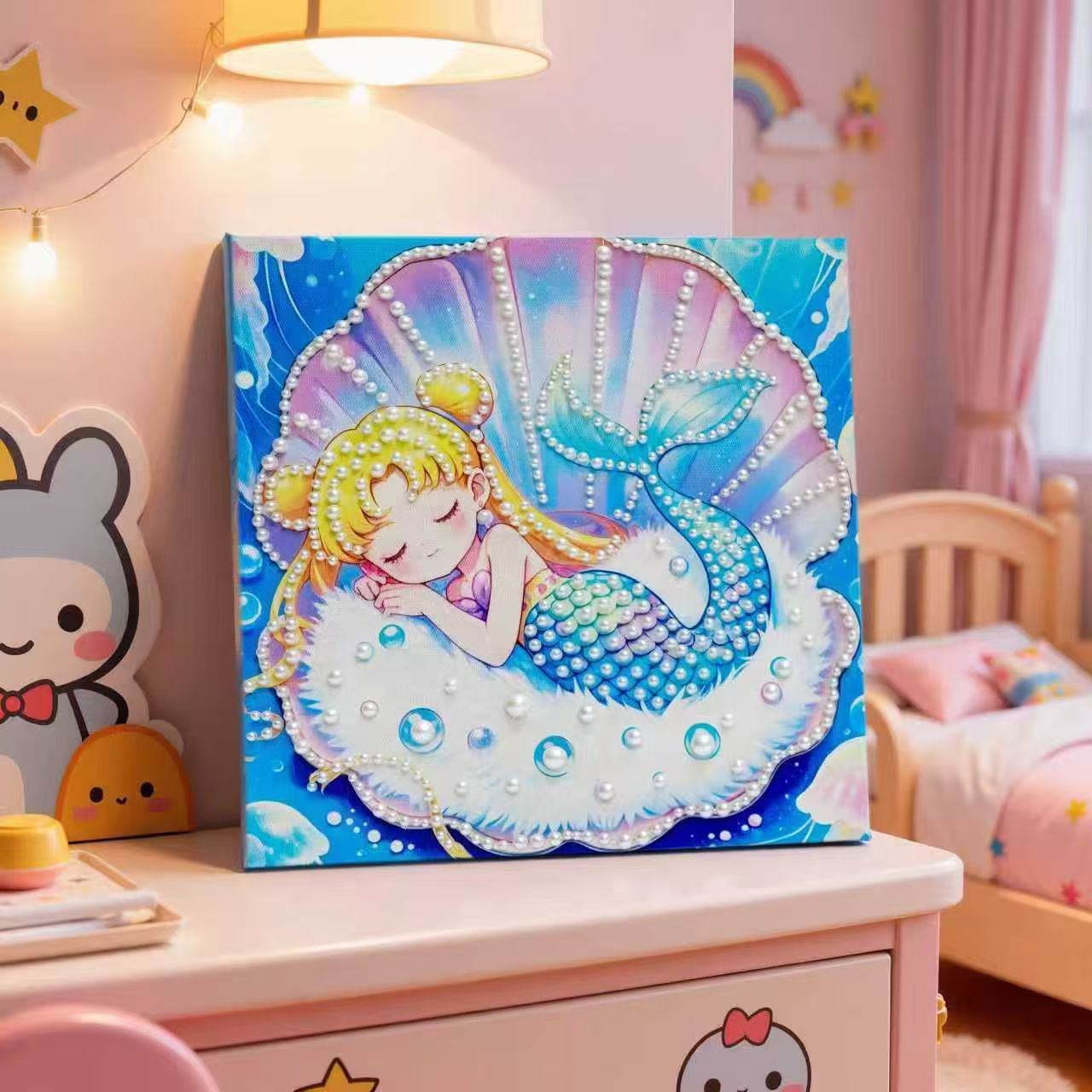 卡通3D珍珠画钻石画DIY手工亲子互动