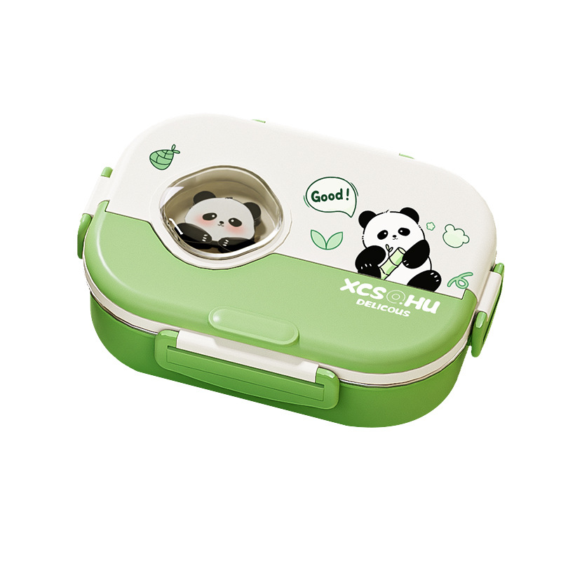 Stainless steel children's insulated lunch box 2025 New model for primary school students, junior high school students' compartments bento box Lac Item Picture