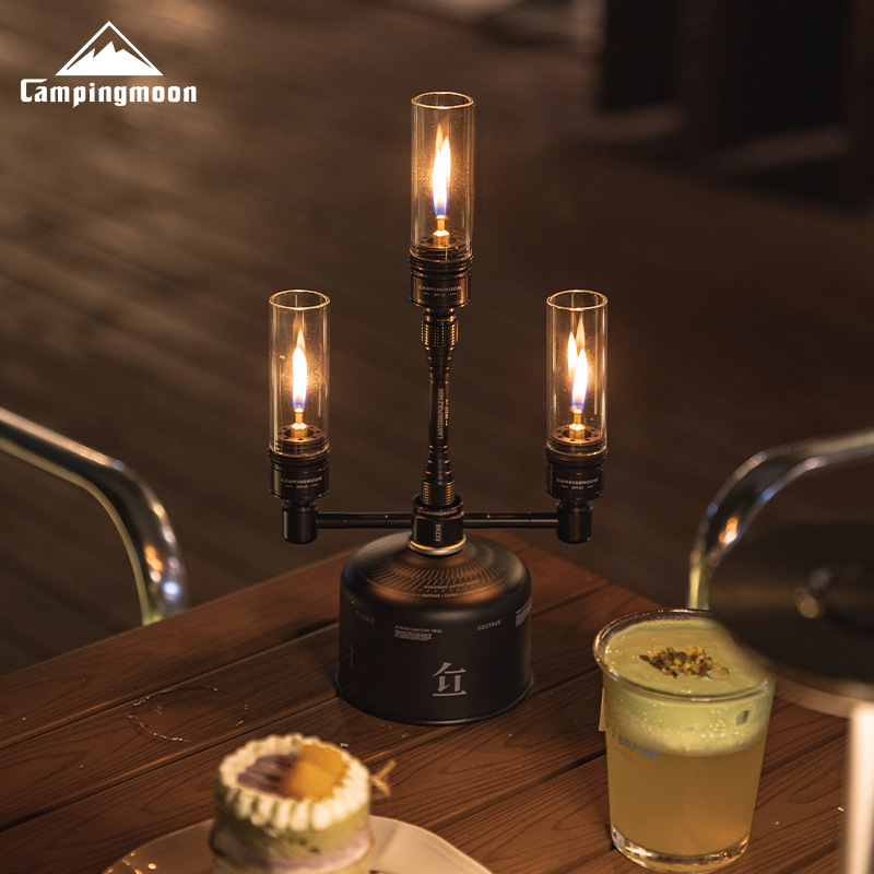 Koman BKT-1D black gas coreless candle lamp tent gas lamp lamp Atmosphere camping flat gas straight tube candlelight lamp Specification image