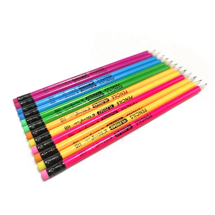 Wholesale rainbow colored HB pencils and triangular pencil leads for school supplies Application Scenario