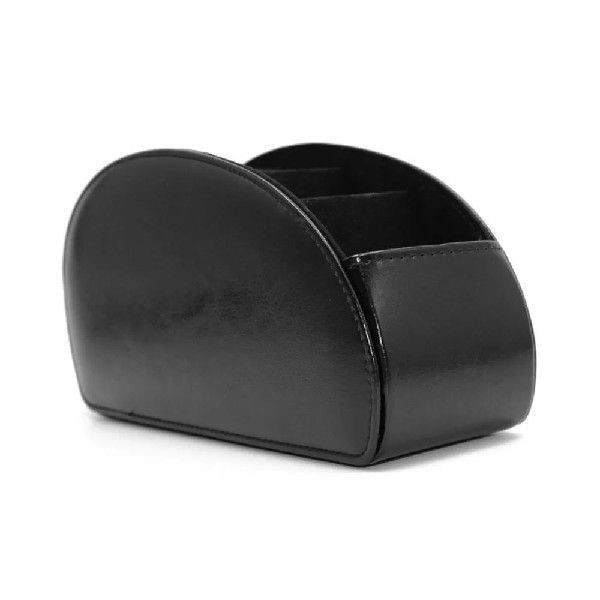 Leather storage rack with compartments, home leather storage rack, remote control stand, box tray, desktop organization Specification image