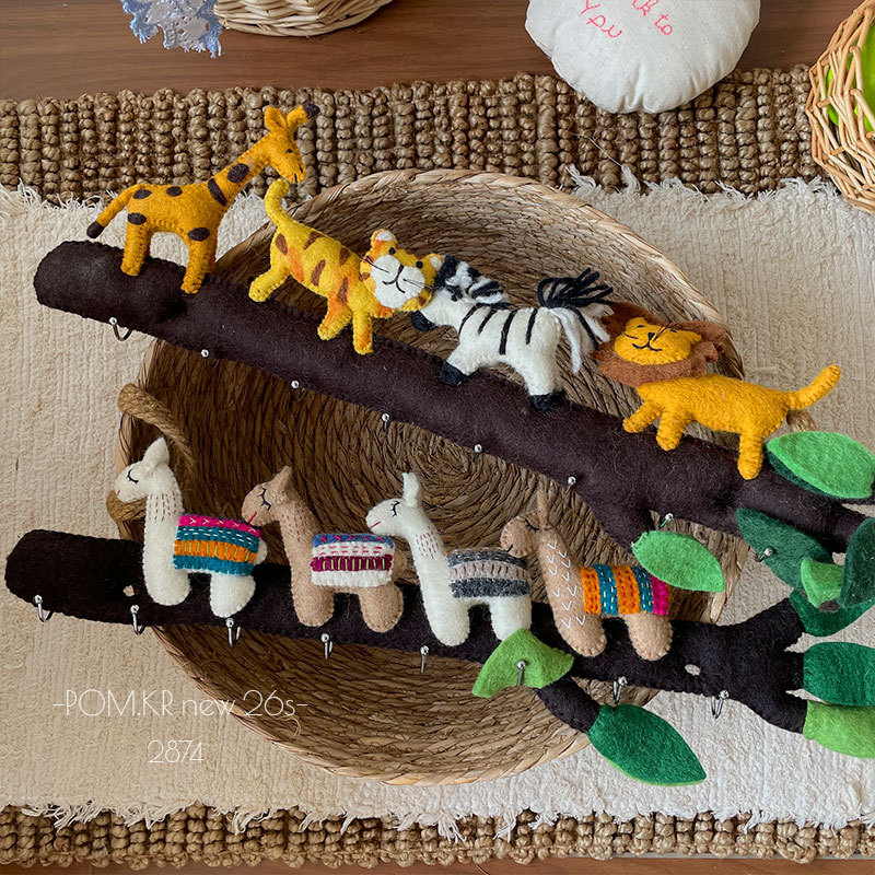 Star Person felt animal decoration branch pendant, plush kitty pendant, Zootopia style cute decorative items Specification image