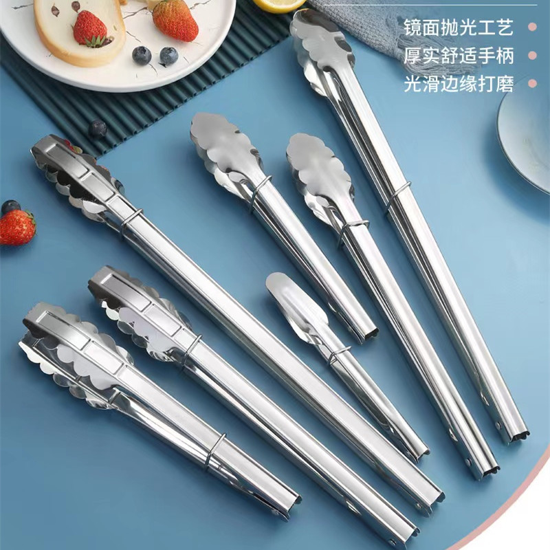 食品夹/不锈钢零食夹/厨房用具/牛排铁板/儿童发夹产品图