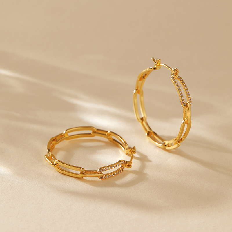 饰品/耳饰/耳环/烧焊锆石耳环/烧焊耳环细节图