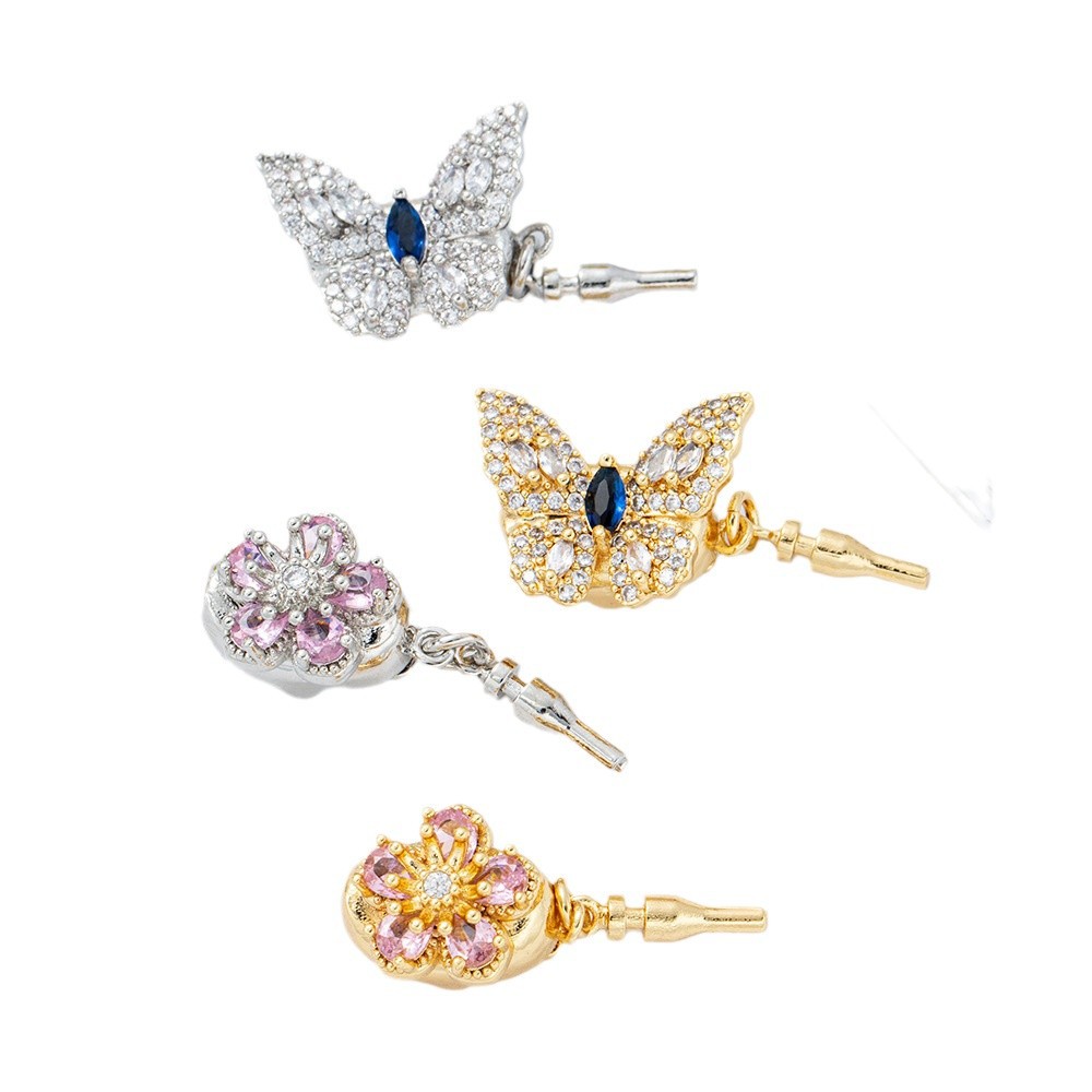 diy copper plated real gold necklace, ingot clasp, pearl bracelet, end clasp, clip clasp, connecting clasp, creative and creative DIY Item Picture