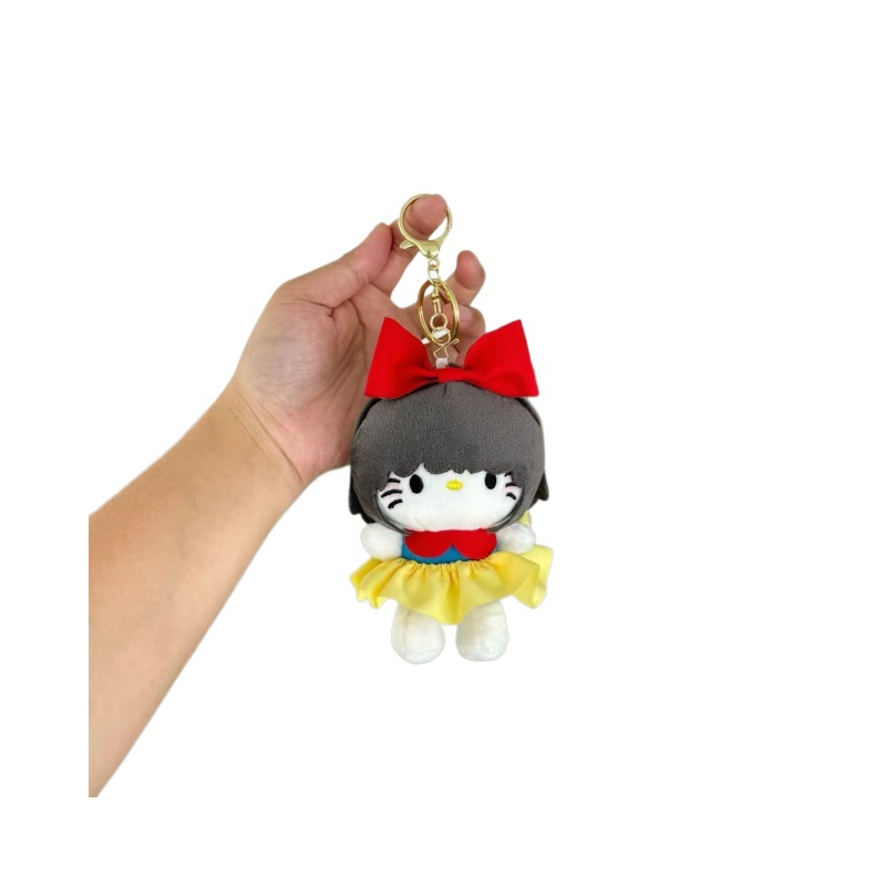 Wholesale of best-selling cartoon kt dress-up little cat plush pendants, schoolbags, keychains, cute dolls, toy bags and pendants Item Picture