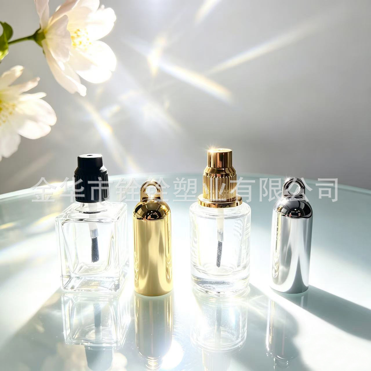 N359 nail polish cap Double Cap with hook, new nail polish cap with inner cap 13/15 diameter nail polish lip gloss cap Application Scenario