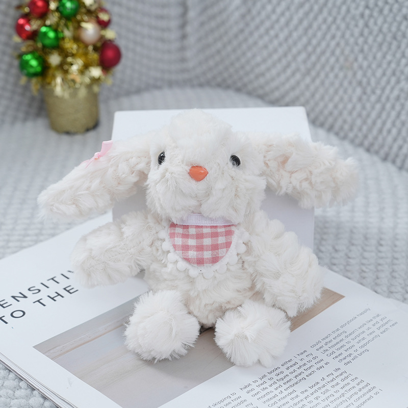 Ear-hanging rabbit toy pendants, bags, cute keychains, plush little dolls, dolls, children's gifts, dolls wholesale Specification image