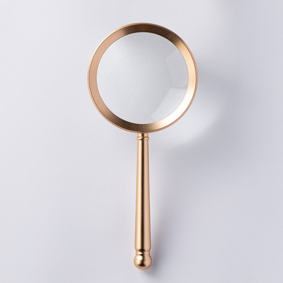 A new cross-border aluminum alloy shell, optical glass lens, antique 75MM magnifying glass for gift authentication and stamps Application Scenario