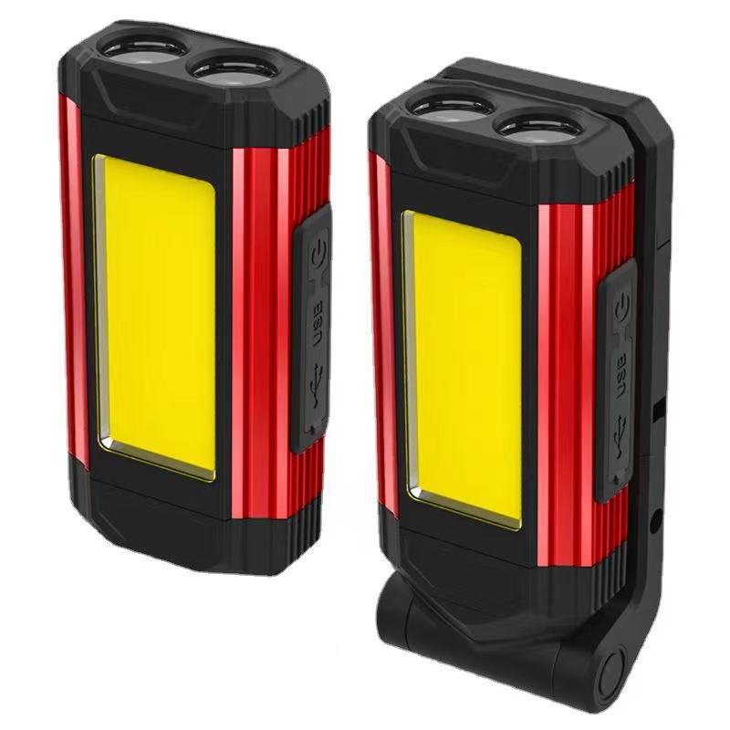 COB high-intensity XPE searchlight USB output hook Strong magnetic multi-functional emergency foldable maintenance work light