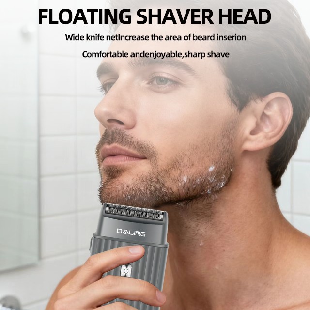 DALING darling 9318 profesional hombre afeitadora cabeza calva blanqueador artefacto USB recargable de alta potencia red de cuchilla única Specification image