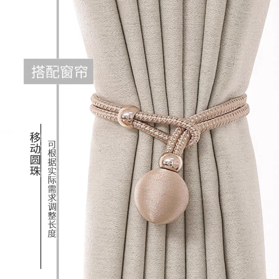 Cross-border spot wholesale, simple and non-perforated curtain ties, pull-out binding ropes, curtain buckle accessories, factory direct sales Specification image