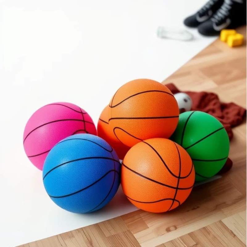 10cm画线篮球小皮球加厚儿童弹力幼儿园宝宝玩具球篮球弹力球
